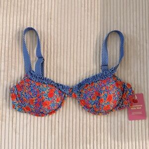 Strawberry Milk Mob Disco Love Bikini Top